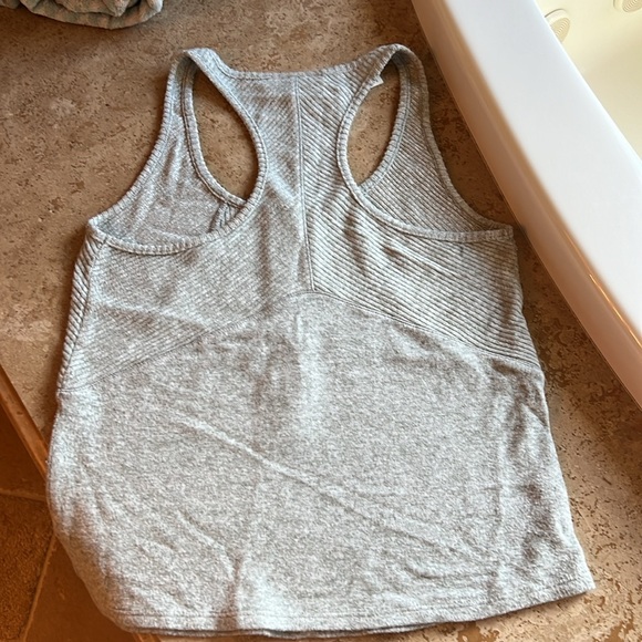 Gray Ribbed Tank Top - Picture 5 of 5